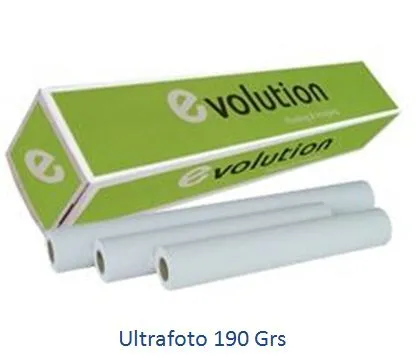 Papel Plotter Ultrafoto 190gr A1 610mm x 30m – Evolution
