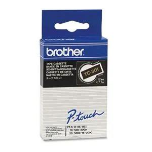 Cintas Brother Laminadas Negro/Dorado 12 mm x 7,7 m