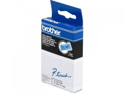 Cintas Brother Laminadas Azul/Negro 12 mm x 7,7 m