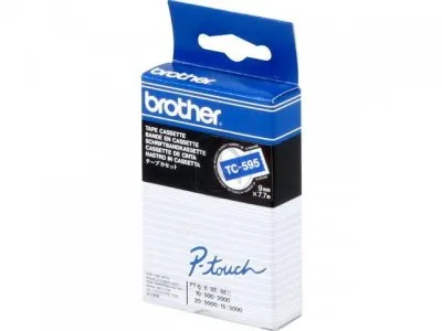 Cintas Brother Laminadas Azul/Blanco 9 mm x 7,7 m