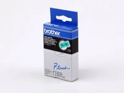 Cintas Brother Laminadas Verde/Negro 12 mm x 7,7 m