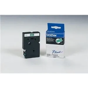 Cintas Brother Laminadas Verde/Blanco 9 mm x 7,7 m