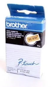 Cintas Brother Laminadas Negro/Dorado 9 mm x 7,7 m
