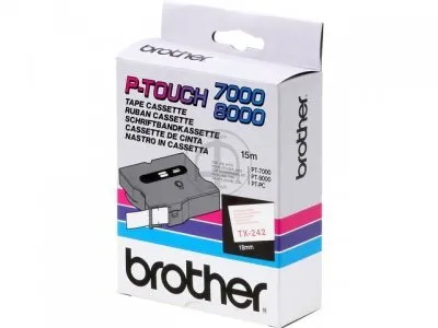 Cintas Brother Laminadas Blanco/Azul 12 mm x 15 m