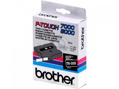 Cintas Brother Laminadas Blanco/Azul 24 mm x 15 m