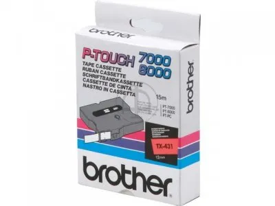 Cintas Brother Laminadas Negro y Rojo 12 mm X 15 M