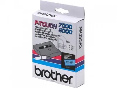 Cintas Brother Laminadas Negro y Azul 12 mm X 15 M