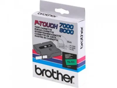Las Cintas Brother Laminadas Verde y Negro 12mmx15m