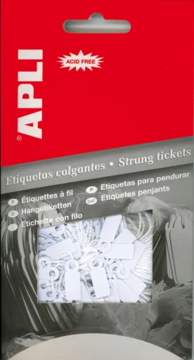 Etiquetas Autoadhesivas 15x24mm Con Hilo – Escritura Manual – Pack de 200 Unidades