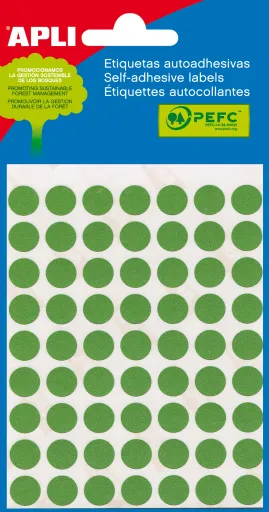Etiquetas Pegatinas Adhesivas 34 x 67 mm Apli – Verde