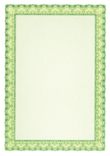 Papel Para Certificados y Diplomas, Color Verde Esmeralda, 115 g/m², 10 Hojas