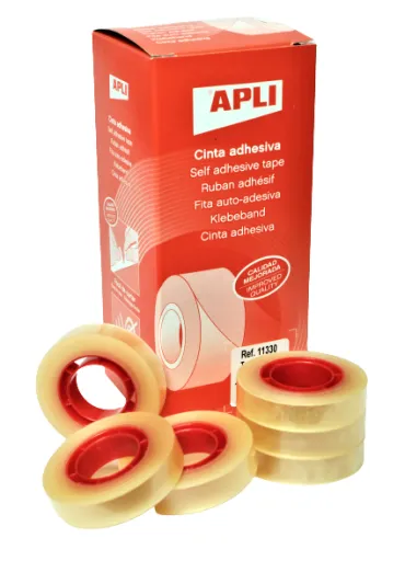 Cinta Adhesiva Transparente Apli 12mm x 33m