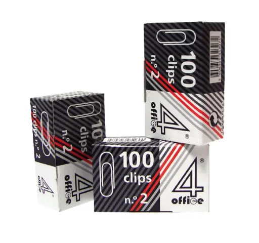Clips Nº 2 4Office - 100 Ud