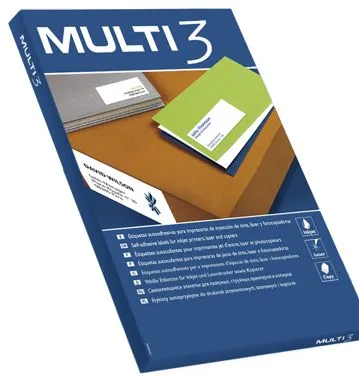 Etiquetas Autoadhesivas Multi3 210x148 mm – 100 Hojas