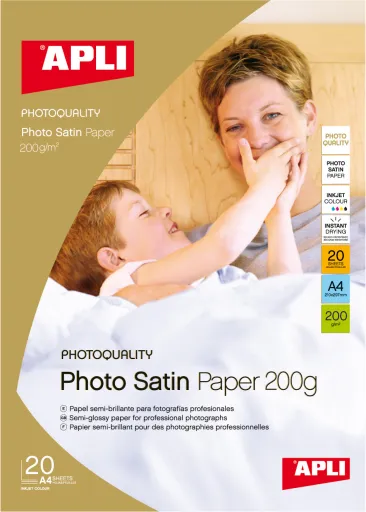 Papel Fotográfico Mate A4 – 200 g – Pack de 20 Hojas