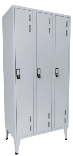 Taquilla Metálica Triple 3 Puertas 1700x900x500mm