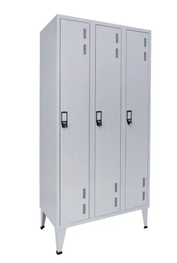 Taquilla Metálica Triple 3 Puertas 1900x900x500mm