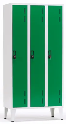 Taquillas Metálicas de Color Triples Con 3 Puertas – 1700x900x400 mm