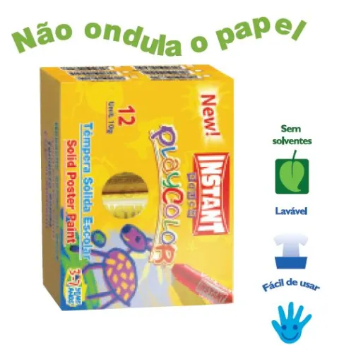 Gouache Sólido PlayColor 6 Unid - PlayColor