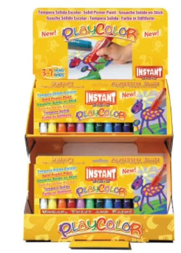 Gouache Sólido Expositor PlayColor 12 X 12 Unid - PlayColor