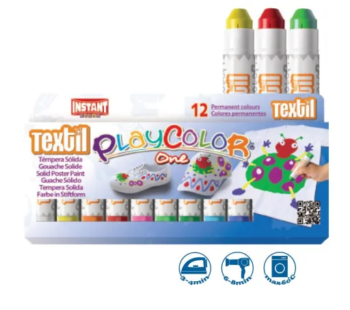 Gouache Sólido PlayColor Textil One 12 Unid - PlayColor
