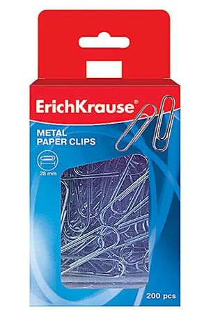 Clips Metálicos 28 mm – 200 Unidades - Erichkrause