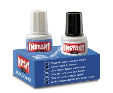 Corrector Líquido Con Pincel + Diluyente 20ml - Instant