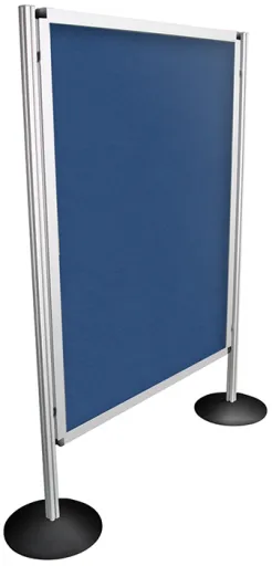 Biombo Modular 90x120cm Tela Azul - Bi Office