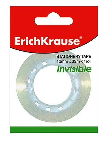 Cinta Adhesiva Invisible 33m x 12mm – ErichKrause