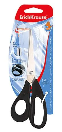 Tijera Dynamic 18cm Para Zurdos – Roja Con Hojas de Acero Inoxidable
