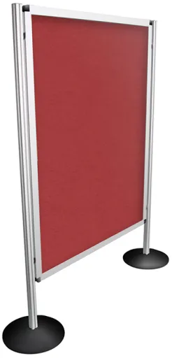Biombo Modular 90x120cm Tela Roja - Bi Office
