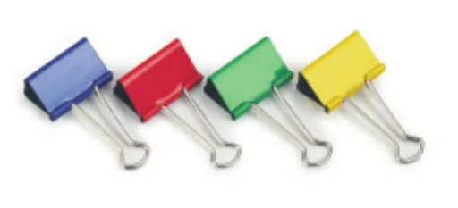 Pinzas Para Papeles 41 mm – 10 Unidades – Colores Surtidos - Rapesco 
