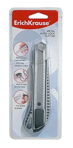 Cuchillo Metálico 18mm Con Sistema de Bloqueo