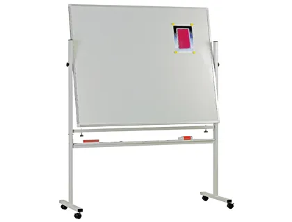 Bi-Office – Pizarra Blanca Cerámica 90x120 cm Con Ruedas y Caballete