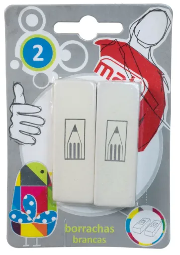 Goma de Borrar Blanca Mab – Pack de 2 Unidades - Mab