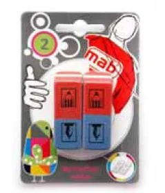 Goma de Borrar Mixta Mab – Pack de 2 Unidades - Mab