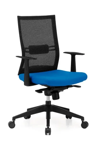 Silla de Oficina Operativa Respaldo Alto Con Ruedas y Brazos Suiza