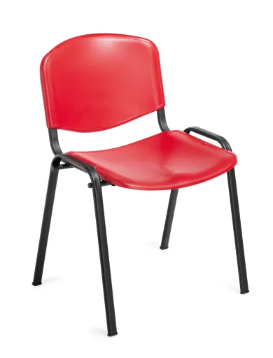 Silla de Oficina Para Visitante Madrid 4 Patas Roja – Polipropileno
