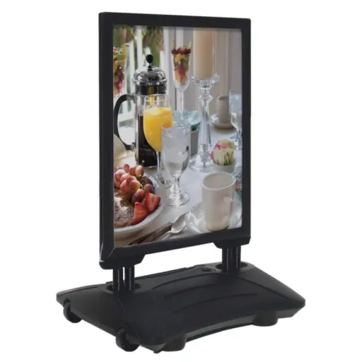Soporte Expositor Para Póster WindPro 508x762 mm Negro