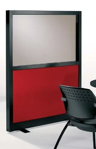 Biombo Vidrio Doble Con Revestimiento en Tela 1560x1000x70 mm - Ind