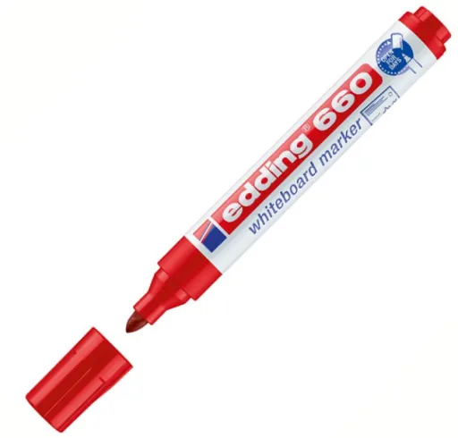 Rotulador Pizarra Blanca Edding 660 Rojo