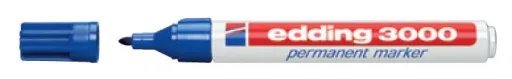 Rotulador Permanente Edding 3000 Azul – Caja 10 Unidades – Edding