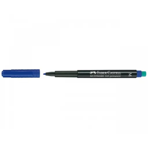 Rotulador Permanente Faber-Castell OHP 1 mm Azul – Faber-Castell