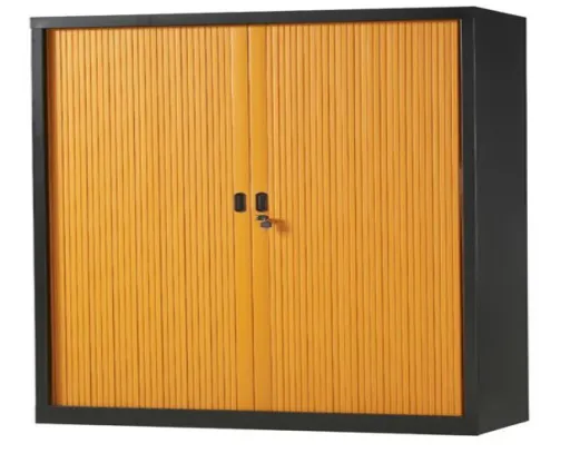 Armario Con Persiana Negro/Cerezo 500x1200x420 mm 
