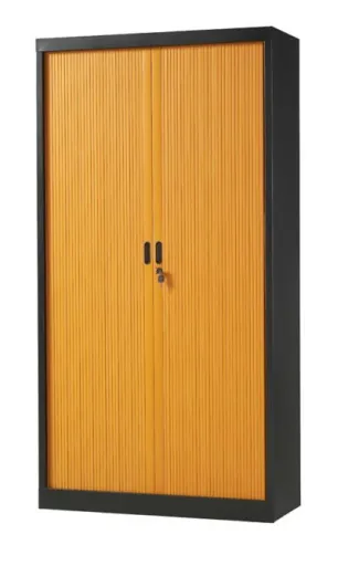 Armario Con Persiana Negro/Cerezo 1950x1000x420 mm  