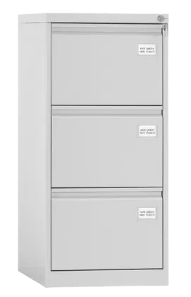 Archivador Metálico de Oficina Con 3 Cajones 1015x460x615mm – IND