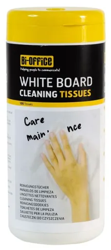 Toallitas de Limpieza 100 Unidades Para Pizarras Blancas – Bi-Office