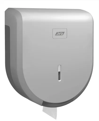 Dispensador de Papel Higiénico Jumbo Plateado 250 × 250 × 140 mm