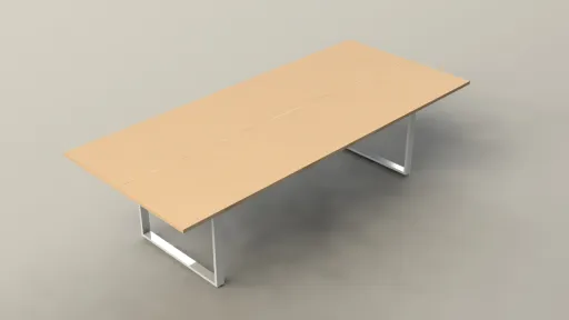 Mesa de Reunión 1200x1200x740 mm Con Tablero de Vidrio - Kclose