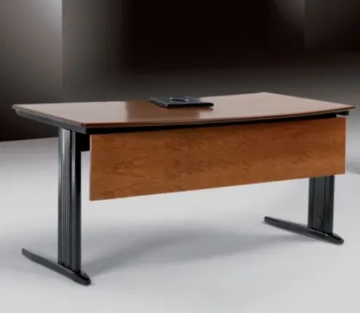 Escritorio de Oficina 1600x900 mm Curvo Con Panel Frontal - Dream